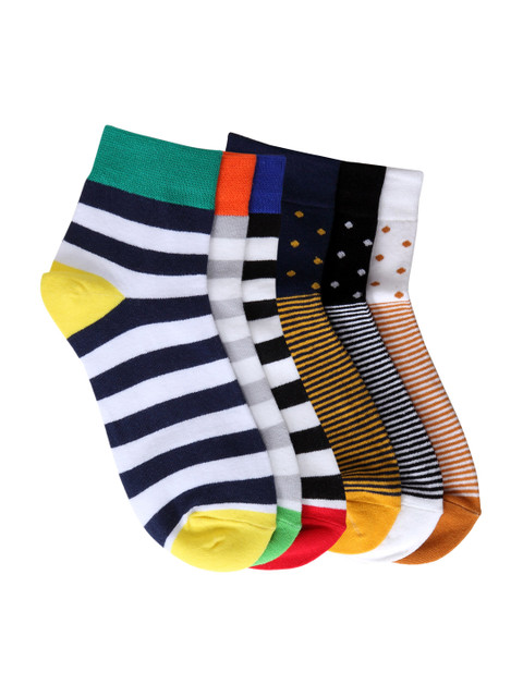 

Color Fevrr Unisex Pack of 6 Patterned Socks, Multi