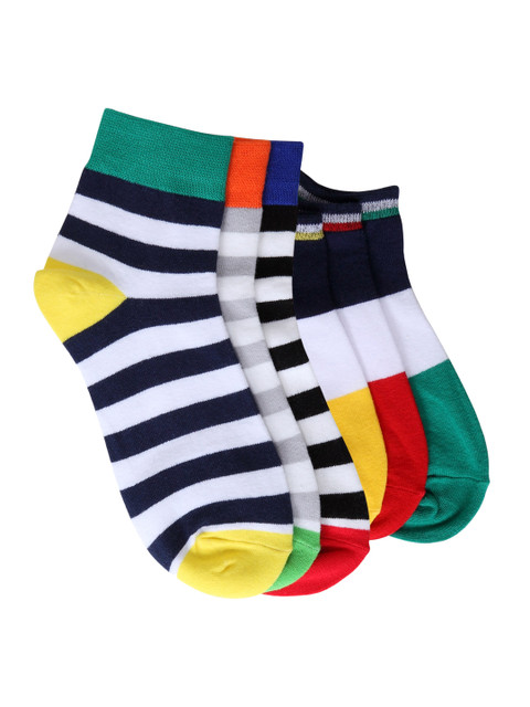 

Color Fevrr Unisex Pack of 6 Patterned Socks, Multi