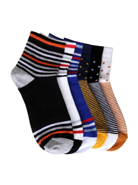 

Color Fevrr Unisex Pack of 6 Patterned Socks, Multi