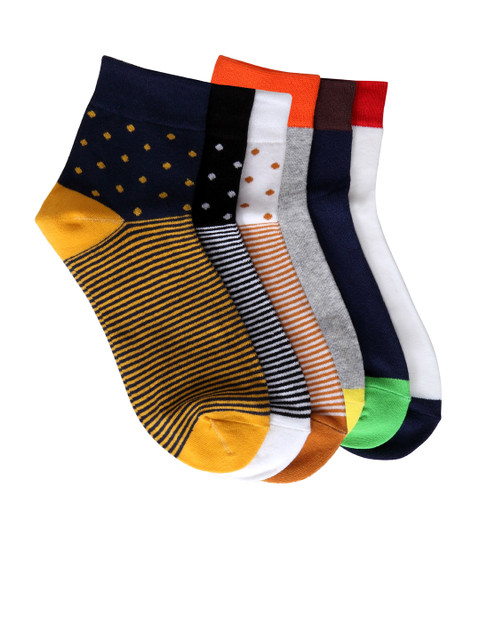 

Color Fevrr Unisex Pack of 6 Above Ankle-Length Socks, Multi