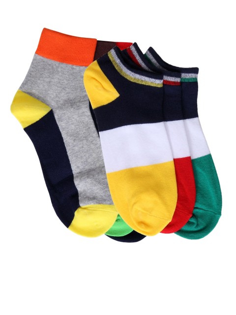 

Color Fevrr Unisex Pack of 6 Above Ankle-Length Socks, Multi