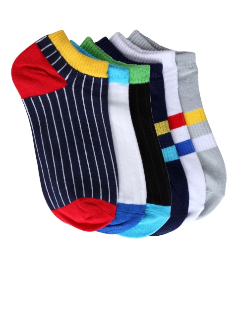Color Fevrr Unisex Pack of 6 Shoeliners, Multi