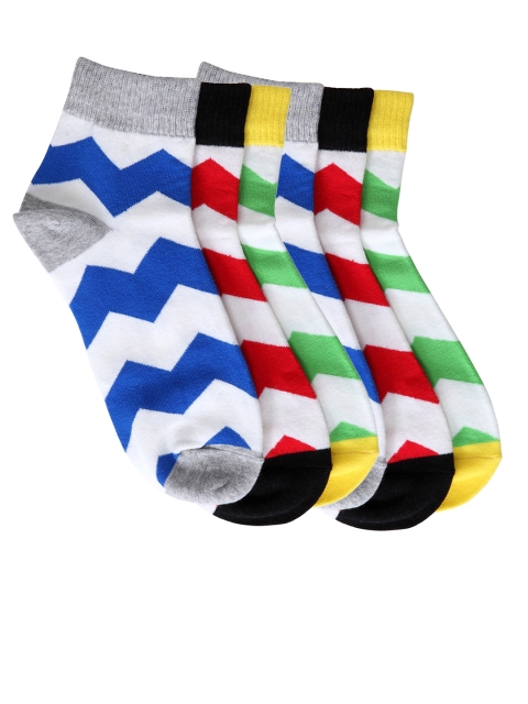 

Color Fevrr Unisex Pack of 6 Above Ankle-Length Socks, Blue