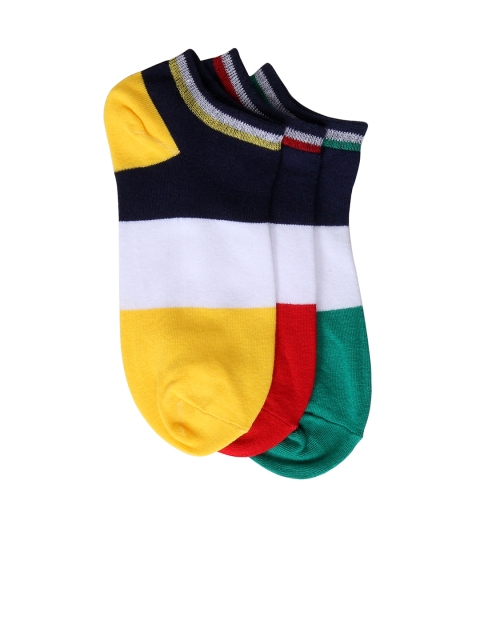 

Color Fevrr Unisex Pack of 3 Shoeliners, Yellow