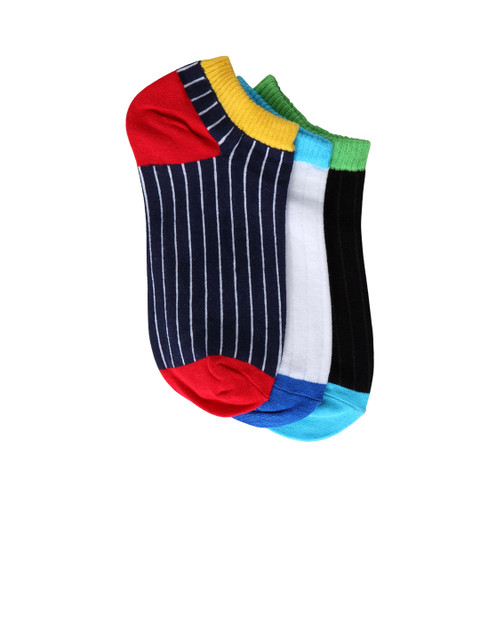 

Color Fevrr Unisex Pack of 3 Shoeliners, Navy blue