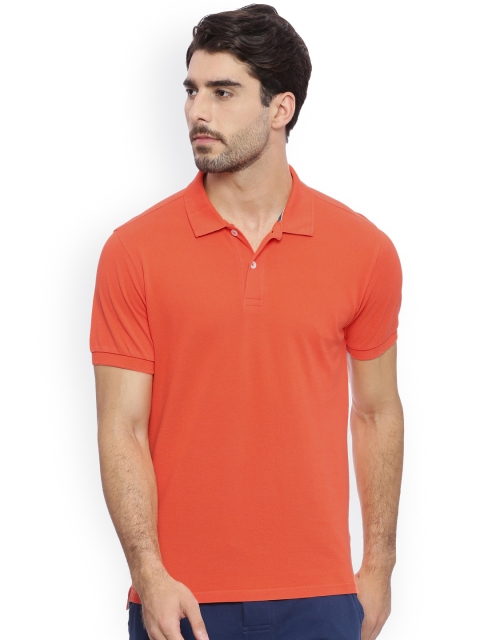 

Soul Space Men Orange GOTS Certified Polo T-shirt