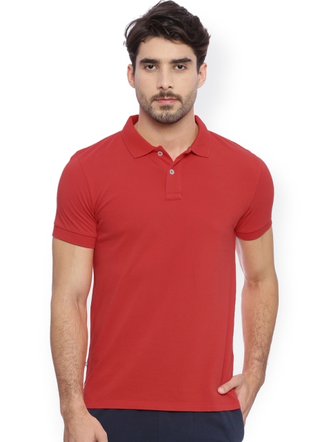 

Soul Space Men Red GOTS Certified Polo T-shirt