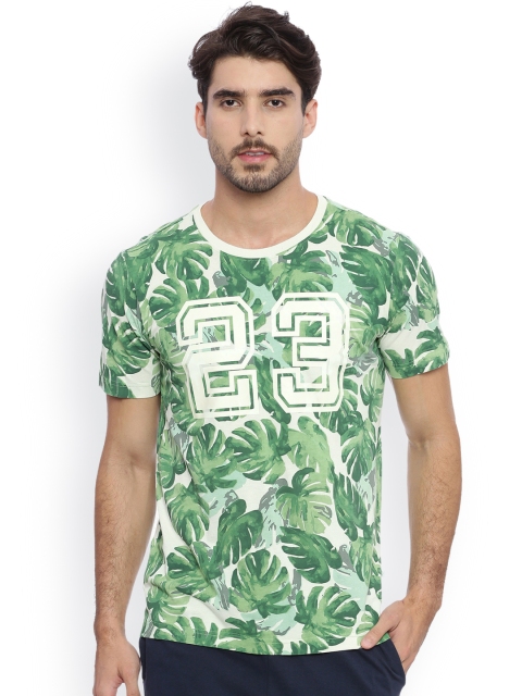 

Soul Space Men Green GOTS Certified Printed T-shirt