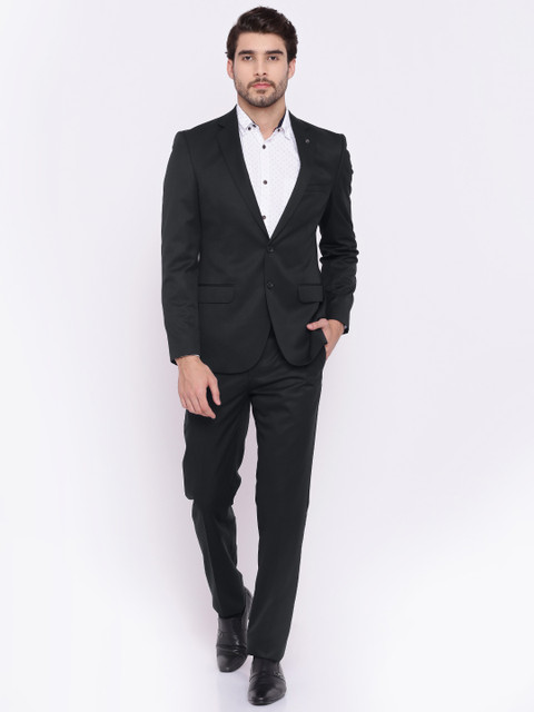 

Raymond Black Solid Slim Fit Single-Breasted Formal Suit