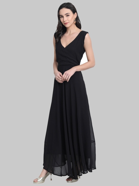 

ISAM Women Black Maxi Dress