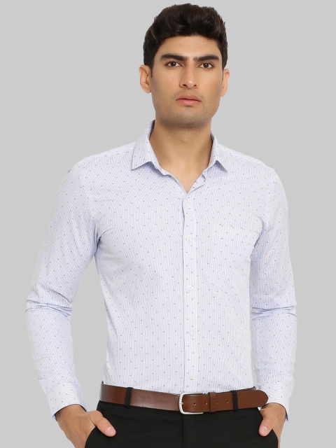 

Tistabene Men Blue Premium Regular Fit Printed Cotton Formal Shirt