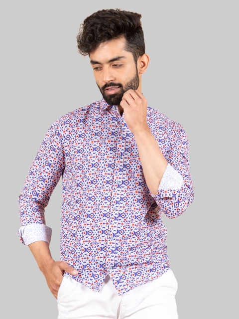 

Tistabene Men Purple Premium Floral Printed Casual Shirt