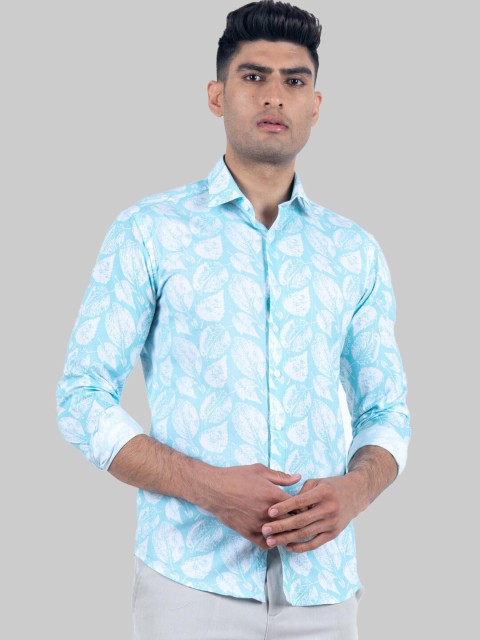 

Tistabene Men Blue Premium Floral Printed Casual Shirt