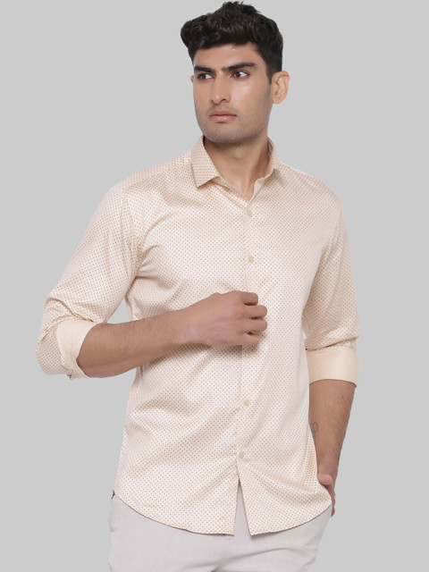 

Tistabene Men Pink Premium Polka Dot Printed Cotton Casual Shirt