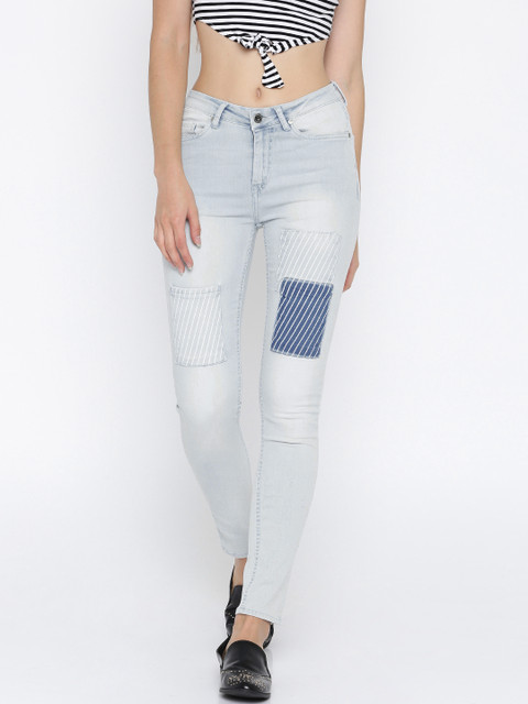 

Kook N Keech Women Blue Skinny Fit Mid-Rise Clean Look Stretchable Jeans