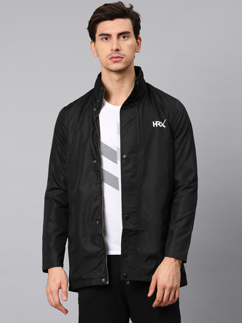 

HRX by Hrithik Roshan Men Black Solid Sporty Jacket