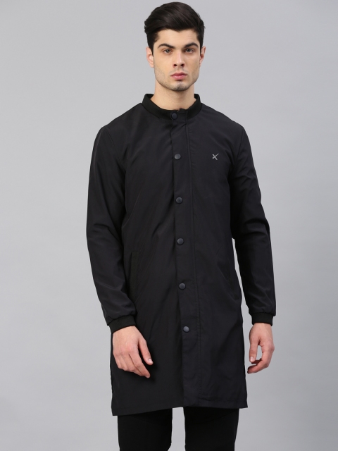 

HRX by Hrithik Roshan Men Black Solid Open Front Jacket