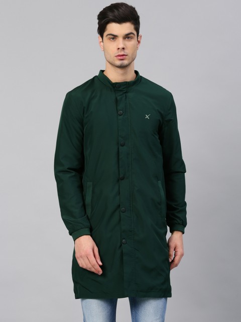 

HRX by Hrithik Roshan Men Green Solid Tailored Jacket
