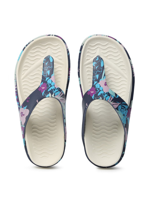 

native shoes Unisex Navy Blue Printed Turner T-Strap Flip-Flops