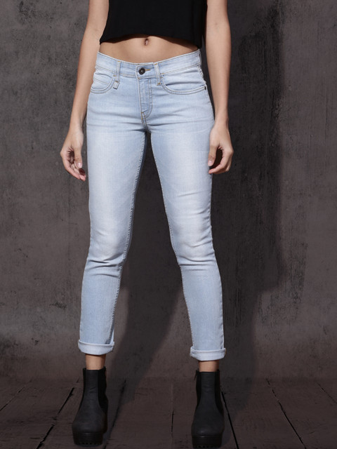 

Roadster Women Blue Skinny Fit Mid-Rise Clean Look Stretchable Jeans