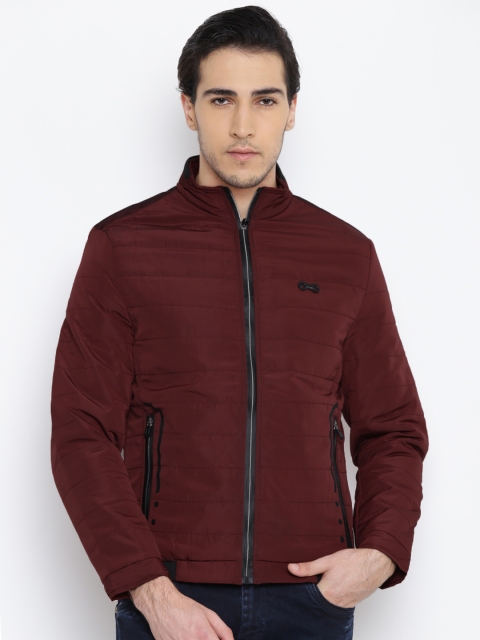 

Fort Collins Men Maroon Solid Jacket