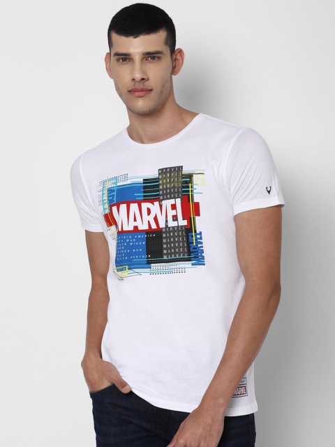 

Allen Solly Sport Men White Printed Slim Fit Cotton T-shirt