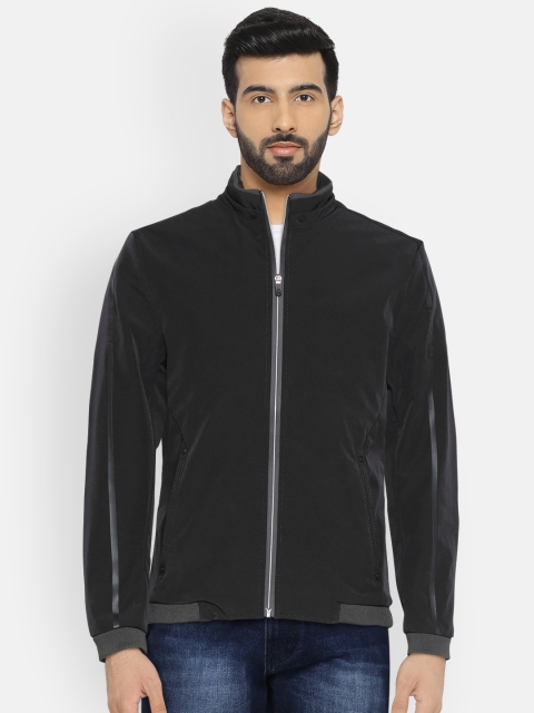

Fort Collins Men Black Solid Sporty Jacket