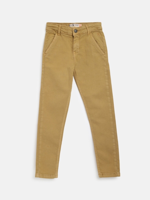 

TALES & STORIES Boys Khaki Slim Fit Trousers