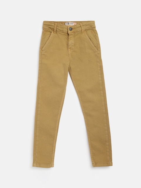 

TALES & STORIES Boys Khaki Slim Fit Chinos Trouser