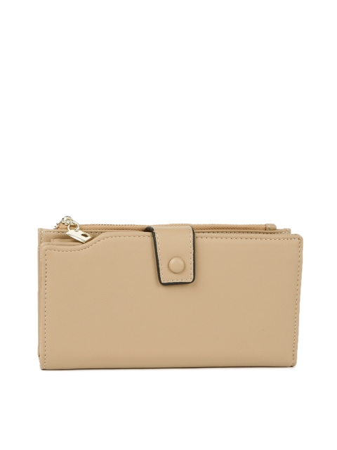 

Mast & Harbour Women Khaki Solid Two Fold Wallet