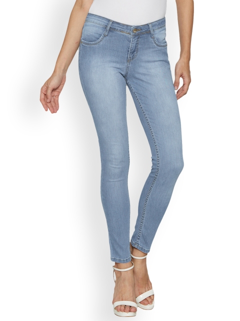 

Kraus Jeans Women Blue Skinny Fit High-Rise Clean Look K3060 Jeans