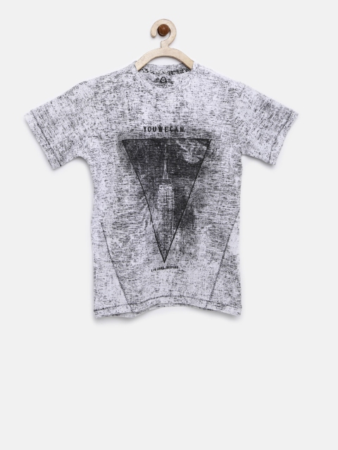 

YWC Boys White Printed T-shirt