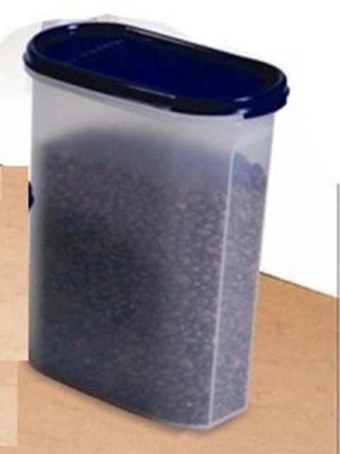 

SignoraWare Blue & Transparent Set of 3 Solid Plastic Storage Jar With Lid