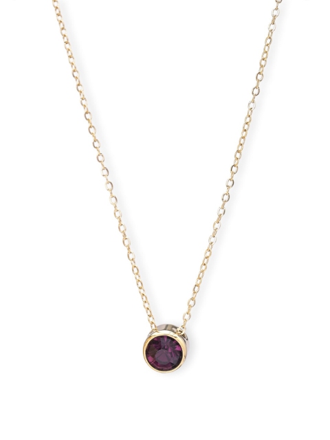

PALMONAS Gold-Toned & Violet Gold-Plated Handcrafted Chain
