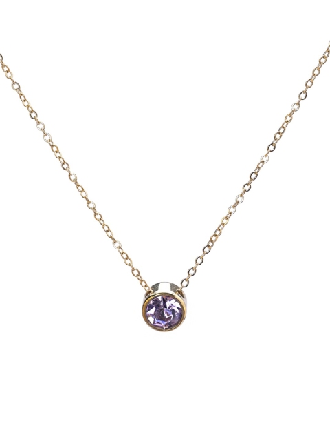 

PALMONAS Gold-Toned & Blue Gold-Plated Handcrafted Necklace