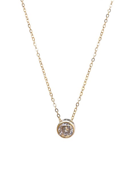 

PALMONAS Gold-Plated & White Chain