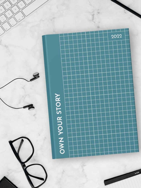 

HOUSE OF EDI Teal-Green Printed Hardcover Planner