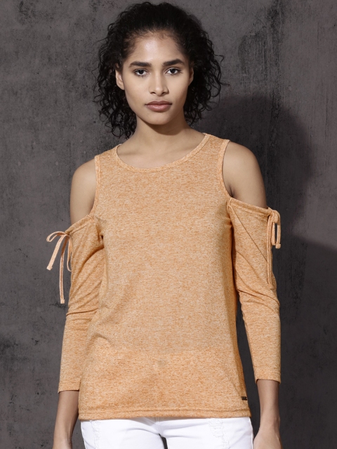 

Roadster Women Orange Solid A-Line Top