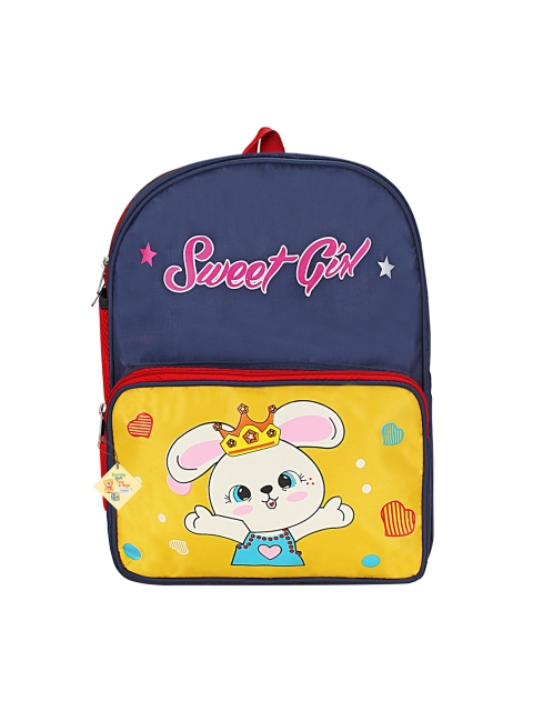 

Frantic Kids Yellow & Blue Graphic Backpack