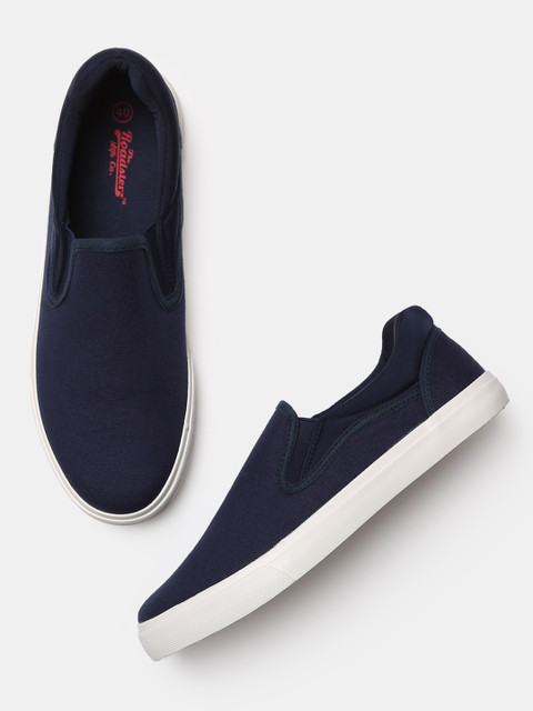 

Roadster Men Navy Blue Slip-On Sneakers