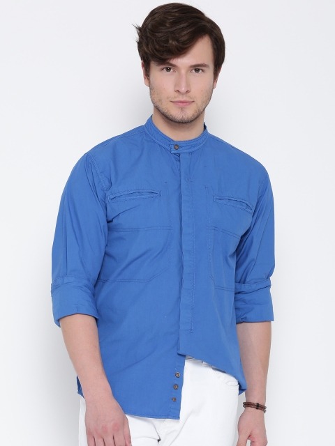 

Roadster Men Blue Solid Casual Shirt
