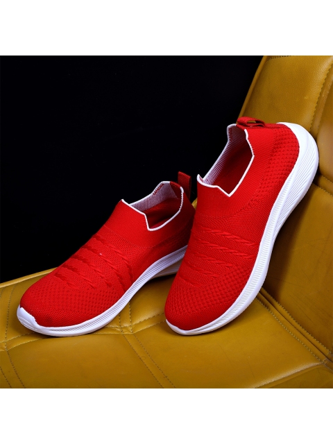 

TPENT Women Red Mesh Running Non-Marking Shoes