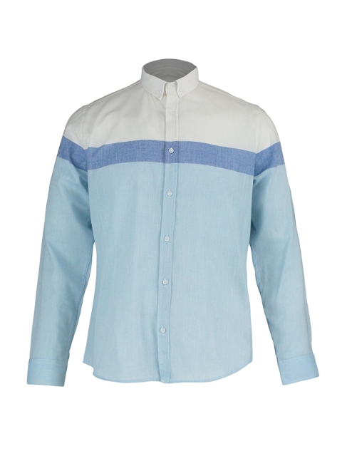 

Trendyol Men White Colourblocked Casual Shirt