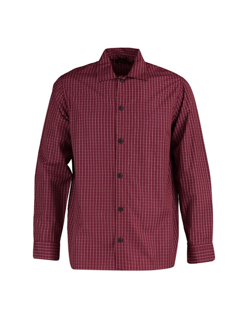 

Trendyol Men Burgundy Checked Casual Shirt