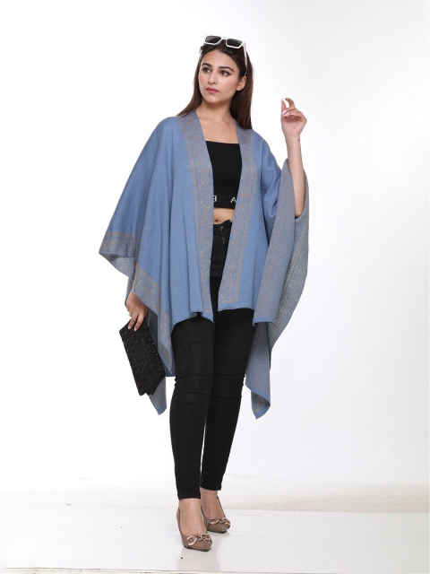 

KEIKO Women Grey & Brown Shrug