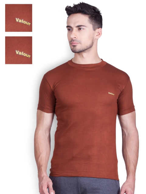 

Lux Cozi Pack of 3 Innerwear Vests COZI_VLR_TEES, Brown