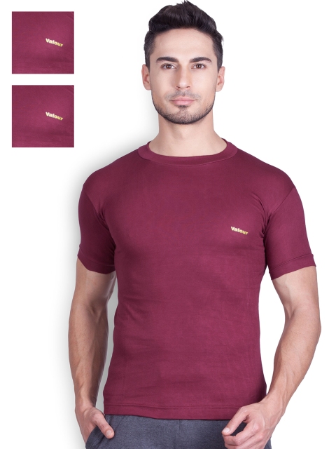

Lux Cozi Pack of 3 Innerwear Vests COZI_VLR_TEES, Maroon