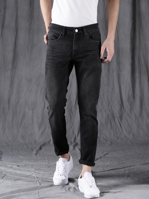 

WROGN Men Black Slim Fit Mid-Rise Clean Look Stretchable Jeans