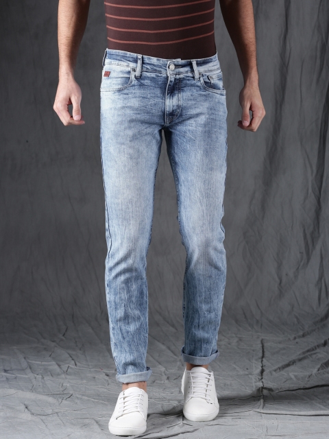 

WROGN Men Blue Slim Fit Mid-Rise Clean Look Stretchable Jeans