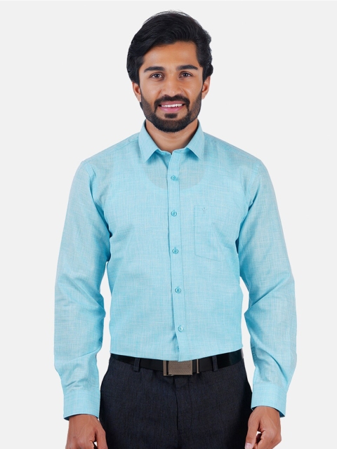 

Ramraj Men Blue Classic Formal Shirt